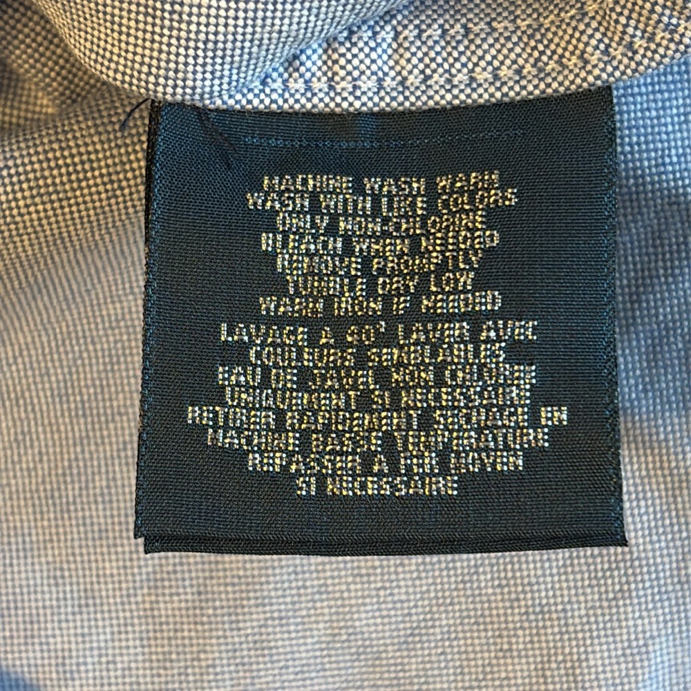 Ralph Lauren 18M Boys Button Up Shirt with Emblem on Chest - Picture 11 of 11